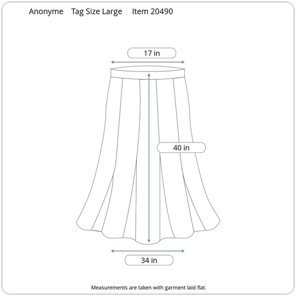 Anonyme Striped Maxi Skirt Striped Elastic Waist - Picture 7 of 7